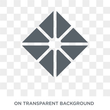 Octahedron icon. Octahedron design concept from Geometry collection. Simple element vector illustration on transparent background.