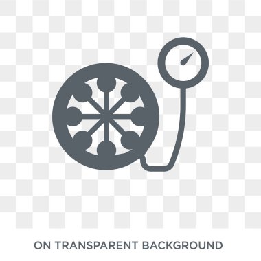 lastik simgesini şişirin. Trendy düz vektör, genel koleksiyondan şeffaf arka plan üzerinde lastik simgesişişirmek. Web ve mobil cihazlar için yüksek kaliteli dolgulu şişirme lastiği sembolü kullanımı