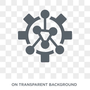 veri mühendisliği simgesi. Genel koleksiyondan saydam arka plan üzerinde trendy düz vektör veri mühendisliği simgesi. Web ve mobil cihazlar için yüksek kaliteli dolgulu veri mühendisliği sembol kullanımı