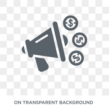 Pazarlama Bütçe simgesi. Genel koleksiyon şeffaf arka plan bütçe simgesine pazarlama trendy düz vektör. Yüksek kaliteli web ve mobil pazarlama bütçe simge kullanımı dolu