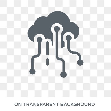 Internet şeyler simgesi. Trendy düz vektör internet üzerinden genel şeffaf arka plan üzerinde şeyler simgesinin koleksiyonu. Kaliteli şeyler simge kullanımı web ve mobil internet dolu