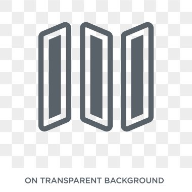 Oda Bölücü simgesi. Oda Bölücü tasarım, mobilya ve ev koleksiyonu. Basit öğe vektör çizim şeffaf arka plan üzerinde.