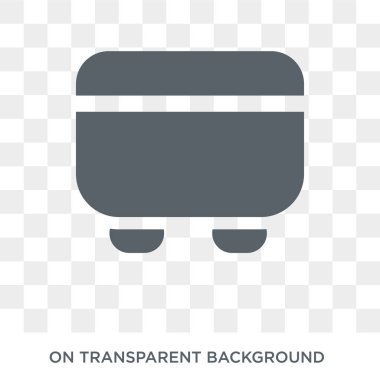 hassock simgesi. Mobilya ve ev koleksiyonu hassock tasarım konsepti. Basit öğe vektör çizim şeffaf arka plan üzerinde.