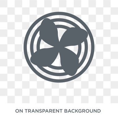 Isıtma birimi simgesi. Isıtma ünitesi tasarım konsepti mobilya ve ev koleksiyonu. Basit öğe vektör çizim şeffaf arka plan üzerinde.