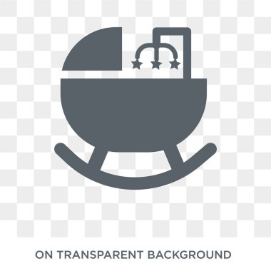 Cradle icon. Cradle design concept from Furniture and household collection. Simple element vector illustration on transparent background.