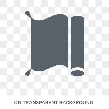 Halı simgesi. Halı Mobilya ve ev toplama tasarım konsepti. Basit öğe vektör çizim şeffaf arka plan üzerinde.