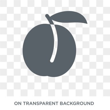 Erik simgesi. Erik meyve ve Sebze toplama tasarım konsepti. Basit öğe vektör çizim şeffaf arka plan üzerinde.