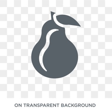 Pear icon. Pear design concept from Fruit and vegetables collection. Simple element vector illustration on transparent background.