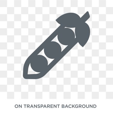 Pea icon. Pea design concept from Fruit and vegetables collection. Simple element vector illustration on transparent background.