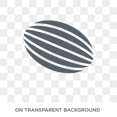 Kavun simgesi. Kavun meyve ve Sebze toplama tasarım konsepti. Basit öğe vektör çizim şeffaf arka plan üzerinde.