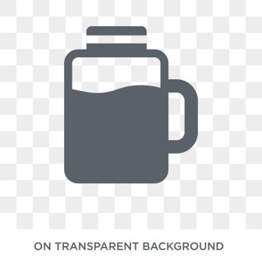 Mason jar icon. Mason jar design concept from Fruit and vegetables collection. Simple element vector illustration on transparent background.