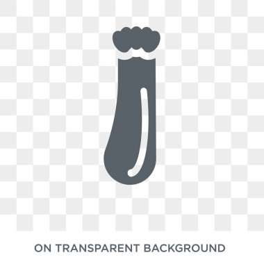 Courgette simgesi. Meyve ve sebze koleksiyonundan courgette tasarım konsepti. Saydam arka planda basit eleman vektör çizimi.