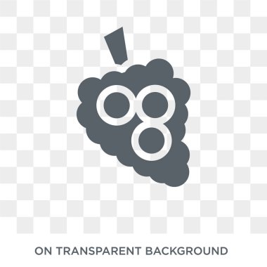 Çilek simgesi. Meyve ve sebze koleksiyonundan çilek tasarım konsepti. Saydam arka planda basit eleman vektör çizimi.