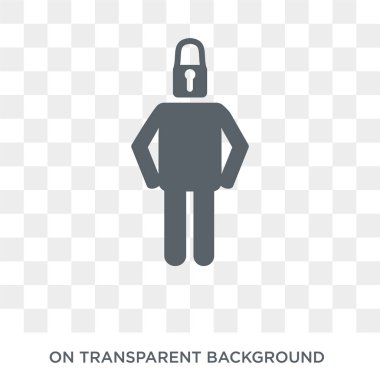 safe human icon. Trendy flat vector safe human icon on transparent background from Feelings collection. High quality filled safe human symbol use for web and mobile