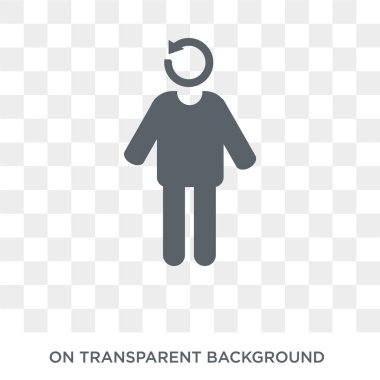 refreshed human icon. Trendy flat vector refreshed human icon on transparent background from Feelings collection. High quality filled refreshed human symbol use for web and mobile