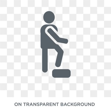 gururlu insan simgesi. Duygular koleksiyonundan şeffaf arka plan trendy düz vektör gurur insan simgesi. Web ve mobil için yüksek kaliteli dolu gurur insan sembolü kullanımı