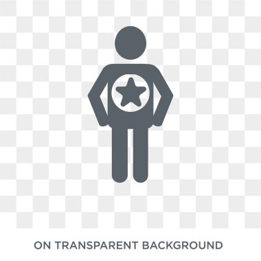 good human icon. Trendy flat vector good human icon on transparent background from Feelings collection. High quality filled good human symbol use for web and mobile