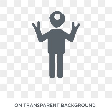 harika insan kutsal kişilerin resmi. Trendy düz vektör duygular koleksiyonundan şeffaf arka plan harika insan simgesi. Yüksek kalitede fantastik insan simge kullanımı web ve mobil için dolu