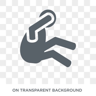 exhausted human icon. Trendy flat vector exhausted human icon on transparent background from Feelings collection. High quality filled exhausted human symbol use for web and mobile