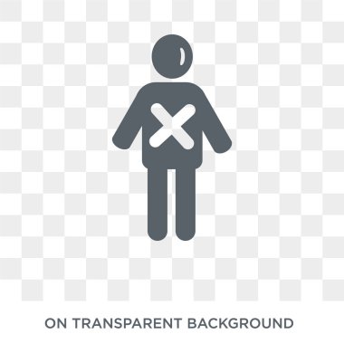 korkunç insan simgesi. Duygular koleksiyonundan şeffaf arka plan trendy düz vektör korkunç insan simgesi. Web ve mobil için yüksek kalite dolu korkunç insan sembolü kullanımı