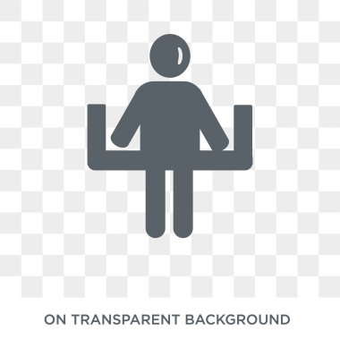 yalnız insan kutsal kişilerin resmi. Trendy düz vektör yalnız insan duyguları koleksiyonundan şeffaf arka plan simgesi. Yalnız insan simge kullanımı web ve mobil için yüksek kaliteli dolu