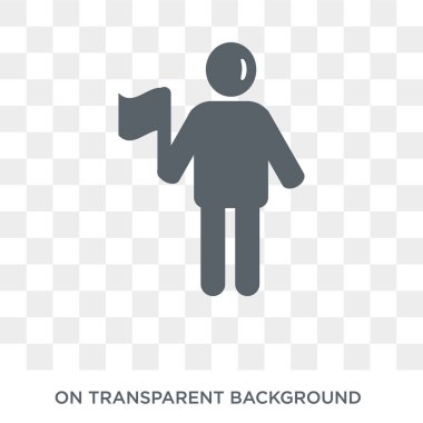 insan başarılı. Trendy düz vektör insan duyguları koleksiyonundan şeffaf arka plan simgesine başarılı. Başarılı insan simge kullanımı web ve mobil için yüksek kaliteli dolu