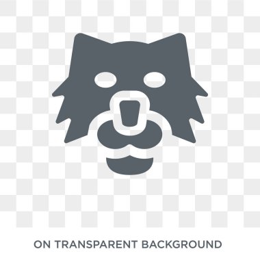 Pallas kedisi simgesi. Trendy düz vektör Pallas kedi simgesi hayvanlar koleksiyonundan şeffaf arka plan. Pallas kedisi simge kullanımı web ve mobil için yüksek kaliteli dolu