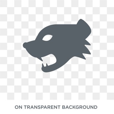 Firavun faresi simgesi. Trendy düz vektör hayvanlar koleksiyonundan şeffaf arka plan üstünde kutsal kişilerin resmi Firavun faresi. Firavun faresi simge kullanımı web ve mobil için yüksek kaliteli dolu