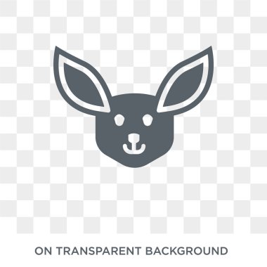 Araptavşanı simgesi. Hayvanlar koleksiyonundan şeffaf arka plan trendy düz vektör Araptavşanı simgesi. Yüksek kaliteli Araptavşanı simge kullanımı web ve mobil için dolu