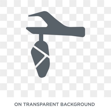 Koza simgesi. Trendy düz vektör hayvanlar koleksiyonundan şeffaf arka plan üstünde kutsal kişilerin resmi koza. Koza simge kullanımı web ve mobil için yüksek kaliteli dolu