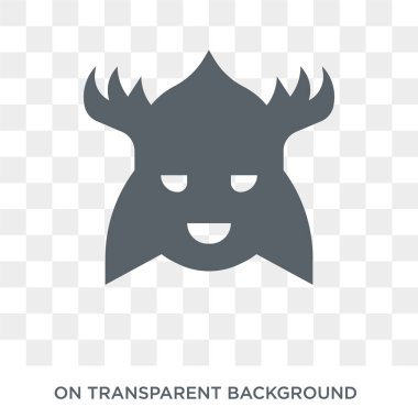 Thor simgesi. Trendy düz vektör masal koleksiyonundan şeffaf arka plan simgesine Thor. Thor simge kullanımı web ve mobil için yüksek kaliteli dolu