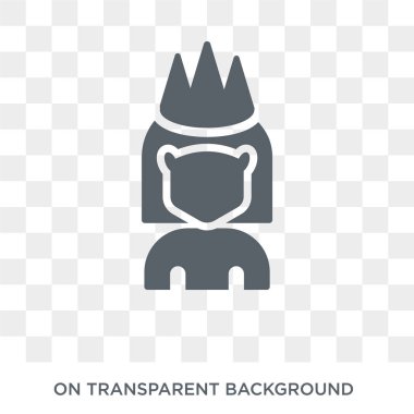 Prenses simgesi. Trendy düz vektör Prenses Peri masalı koleksiyonundan şeffaf arka plan üstünde kutsal kişilerin resmi. Yüksek kaliteli dolu Prenses sembol web ve mobil için kullanın