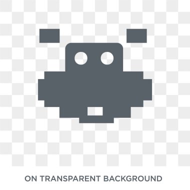 Space işgalciler simgesi. Arcade koleksiyonundan Space işgalciler tasarım konsepti. Saydam arka planda basit eleman vektör çizimi.