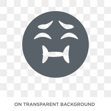 Midesi emoji simgesi. Midesi emoji tasarım konsepti Emoji koleksiyonundan. Basit öğe vektör çizim şeffaf arka plan üzerinde.