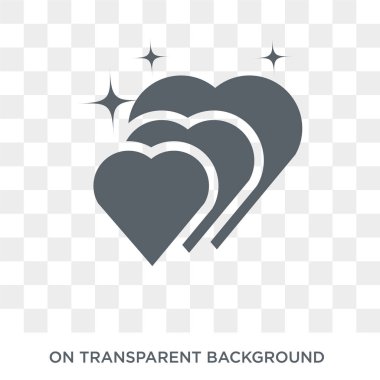 Aşk emoji simgesi. Emoji tasarım konsepti Emoji koleksiyonundan seviyorum. Basit öğe vektör çizim şeffaf arka plan üzerinde.