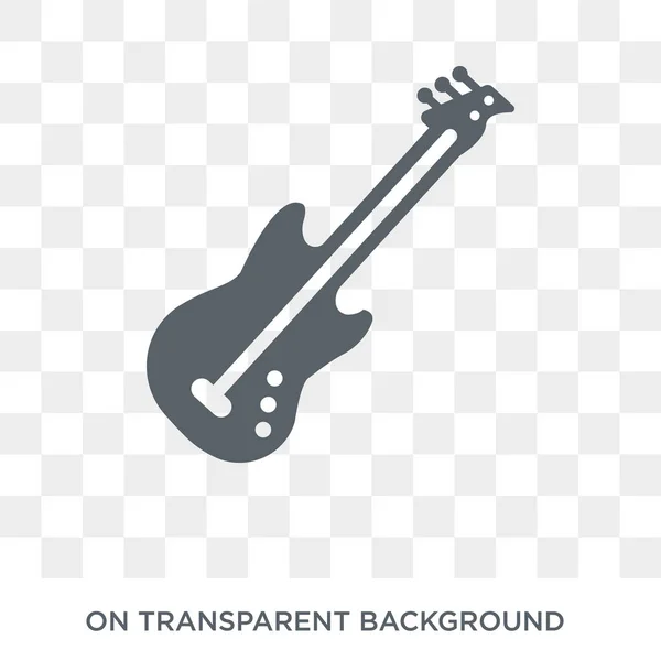 电吉他图标 电吉他设计理念从收藏 简单的元素向量例证在透明背景 — 图库矢量图片