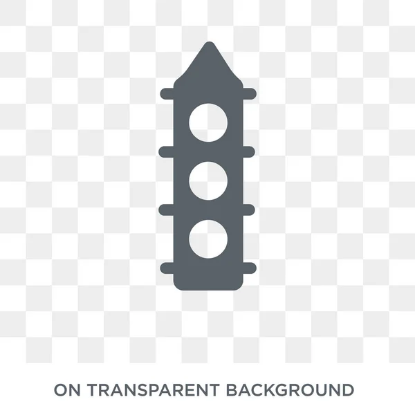 Traffic Lights Icon Trendy Flat Vector Traffic Lights Icon Transparent — Stock Vector