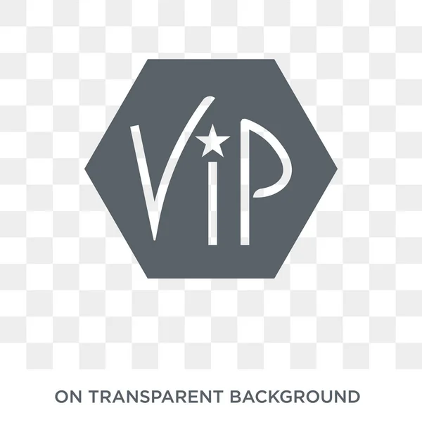 Vip Symbol Trendiges Flaches Vektor Vip Symbol Auf Transparentem Hintergrund — Stockvektor