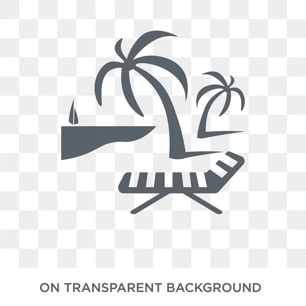 Icône Resort Vecteur Plat Tendance Icône Resort Sur Fond Transparent — Image vectorielle