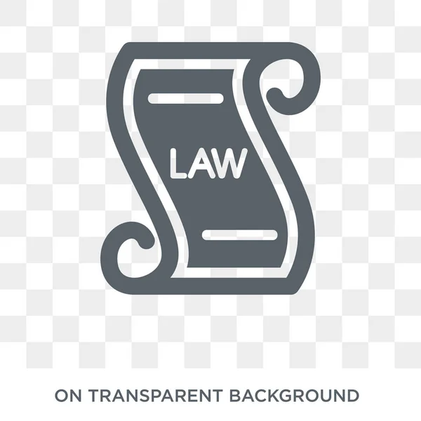 Scroll Law Icon Trendy Flat Vector Scroll Law Icon Transparent — Stock Vector