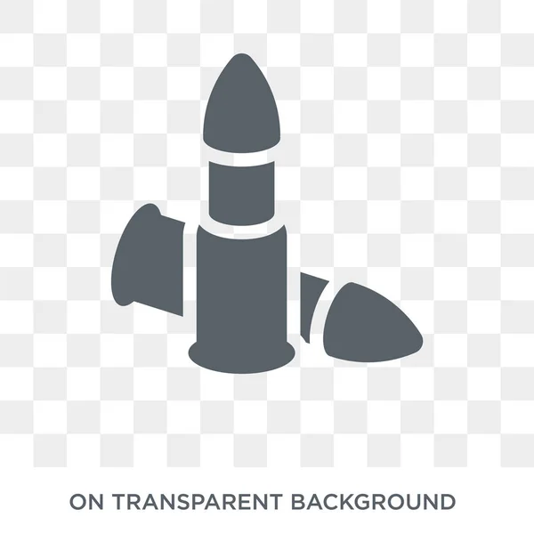 Icône Balle Vecteur Plat Tendance Icône Bullet Sur Fond Transparent — Image vectorielle