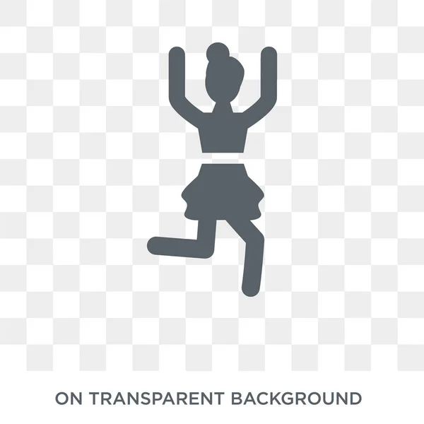 Happy Woman Icon Trendy Flat Vector Happy Woman Icon Transparent — ストックベクタ