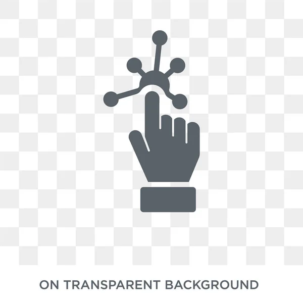 Icône Interactive Vecteur Plat Tendance Icône Interactive Sur Fond Transparent — Image vectorielle