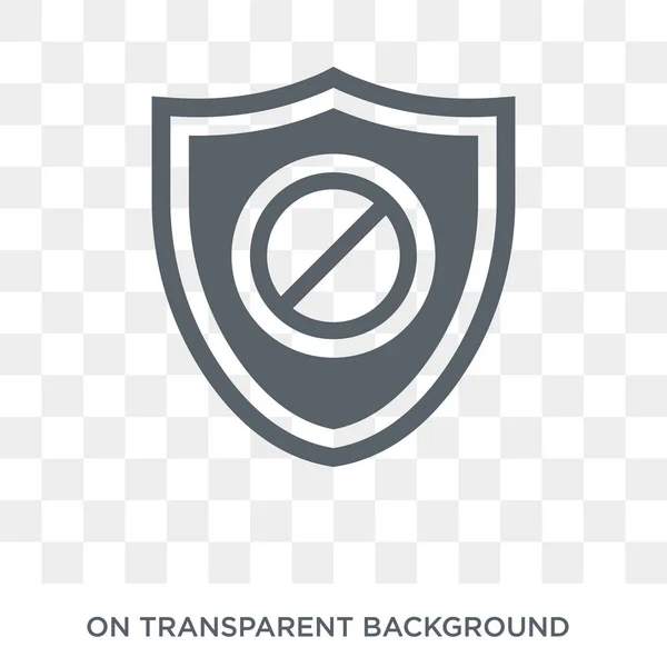 Zugang Verweigert Symbol Trendige Flache Vektorzugriff Verweigert Symbol Auf Transparentem — Stockvektor