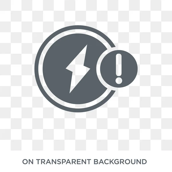 Problem Electric Icon Trendy Flat Vector Problem Electric Icon Transparent — Stock Vector