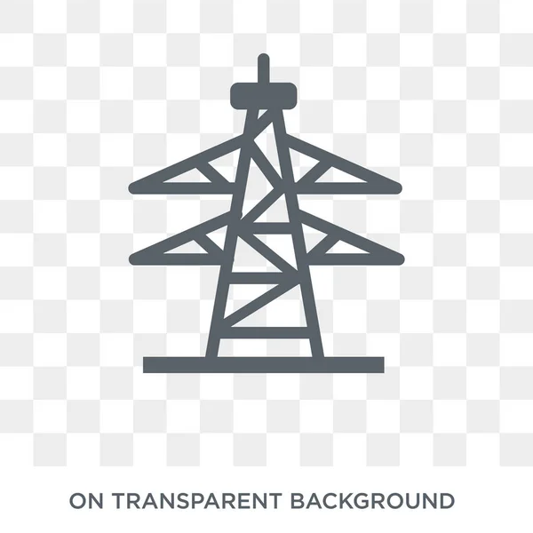 Ícone Torre Elétrica Conceito Design Torre Elétrica Coleção Ilustração Vetorial —  Vetores de Stock