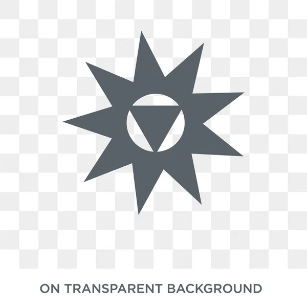 Icono Chakra Vector Plano Moda Chakra Icono Sobre Fondo Transparente — Archivo Imágenes Vectoriales