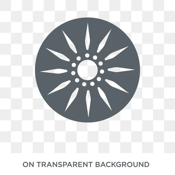 Icono Ashoka Moderno Vector Plano Icono Ashoka Sobre Fondo Transparente — Vector de stock