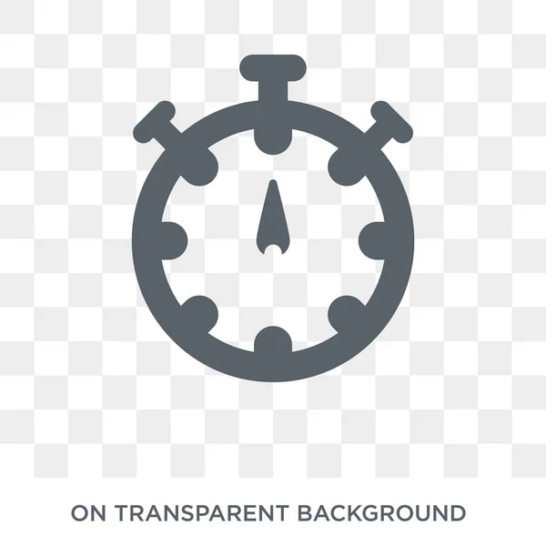 Stopclock Pictogram Het Ontwerpconcept Van Stopclock Uit Tijd Vervulde Collectie — Stockvector