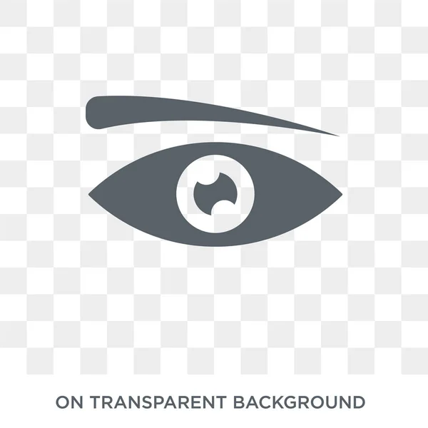 Human Eyebrow Icon Trendy Flat Vector Human Eyebrow Icon Transparent — Stock Vector